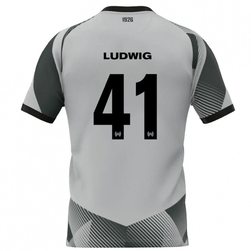 Danxen Hombre Camiseta Finn Ludwig #41 Blanco Gris Claro Portero Equipación 2025/26 La Camisa