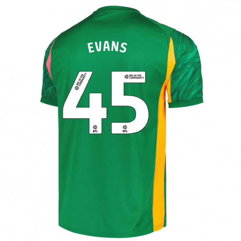 Danxen Hombre Camiseta Harry Evans #45 Verde Rosa Portero Equipación 2025/26 La Camisa