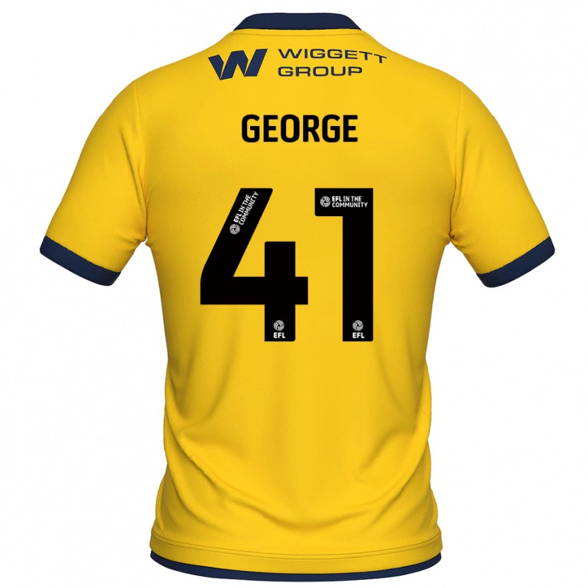 Danxen Hombre Camiseta George Evans #41 Amarillo Negro Portero Equipación 2025/26 La Camisa