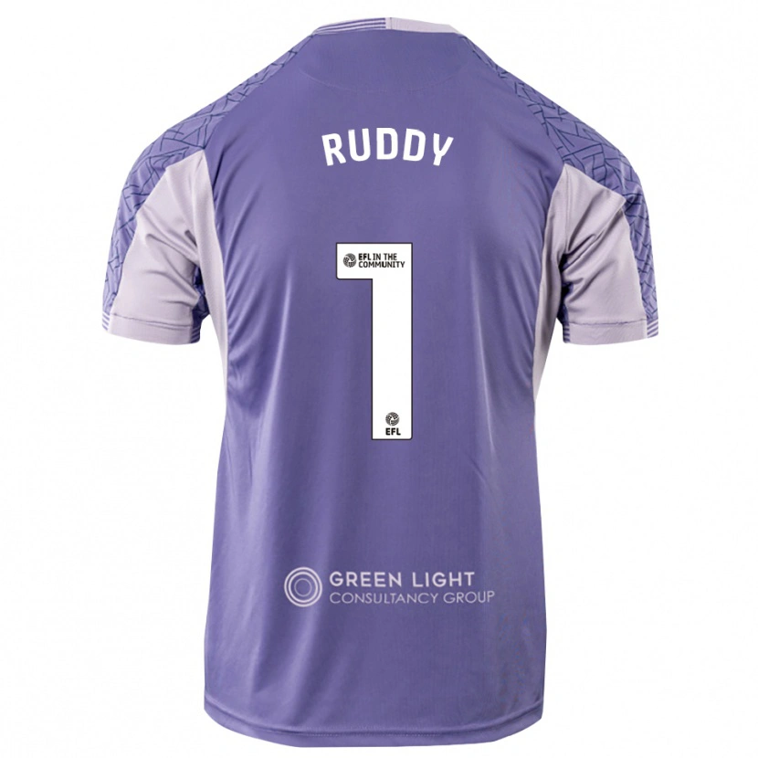 Danxen Hombre Camiseta Jack Ruddy #1 Morado Claro Portero Equipación 2025/26 La Camisa