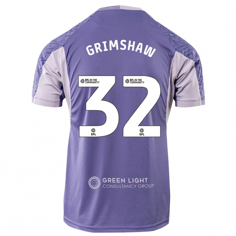 Danxen Hombre Camiseta Daniel Grimshaw #32 Morado Claro Portero Equipación 2025/26 La Camisa