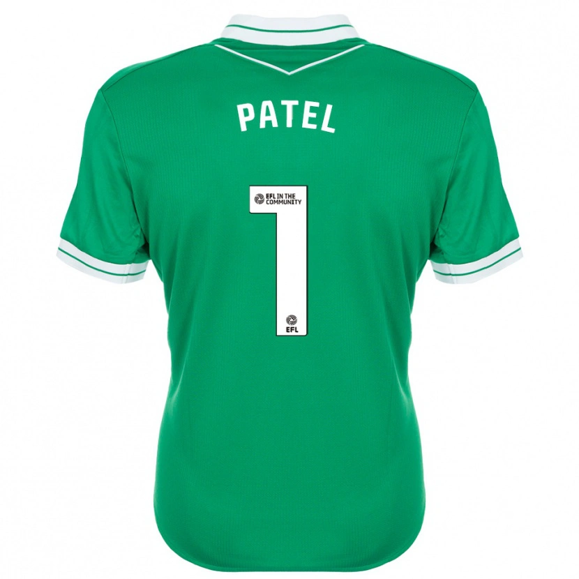 Danxen Hombre Camiseta Ajae Patel #1 Verde Blanco Portero Equipación 2025/26 La Camisa