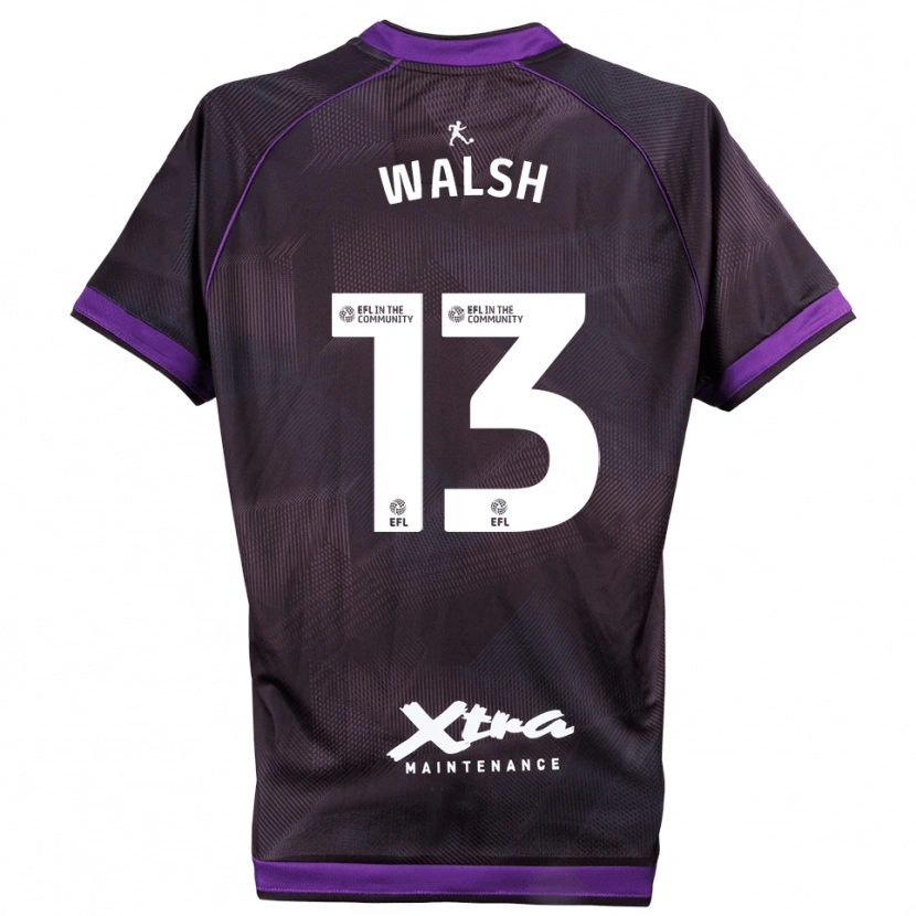 Danxen Hombre Camiseta Joe Walsh #13 Morado Blanco Portero Equipación 2025/26 La Camisa