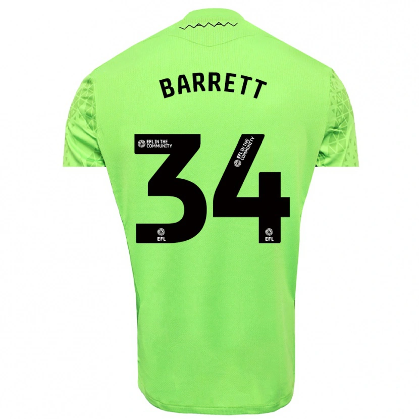 Danxen Hombre Camiseta Killian Barrett #34 Negro Lima Portero Equipación 2025/26 La Camisa