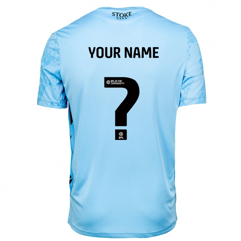 Danxen Hombre Camiseta Stoke City Azul Cielo Negro Portero Equipación 2025/26 La Camisa