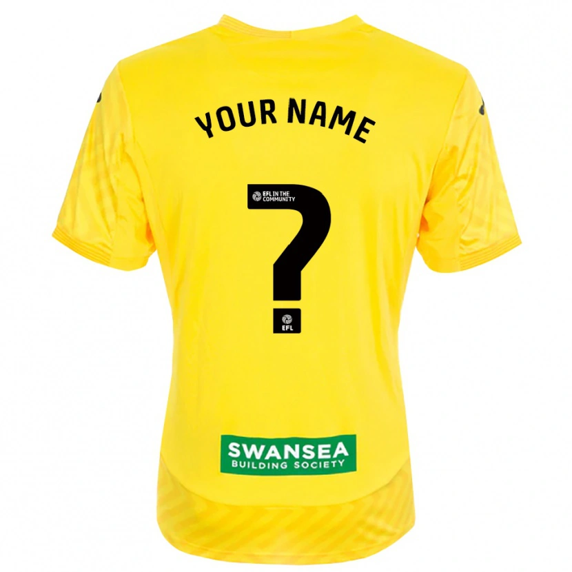 Danxen Hombre Camiseta Swansea City Amarillo Negro Portero Equipación 2025/26 La Camisa
