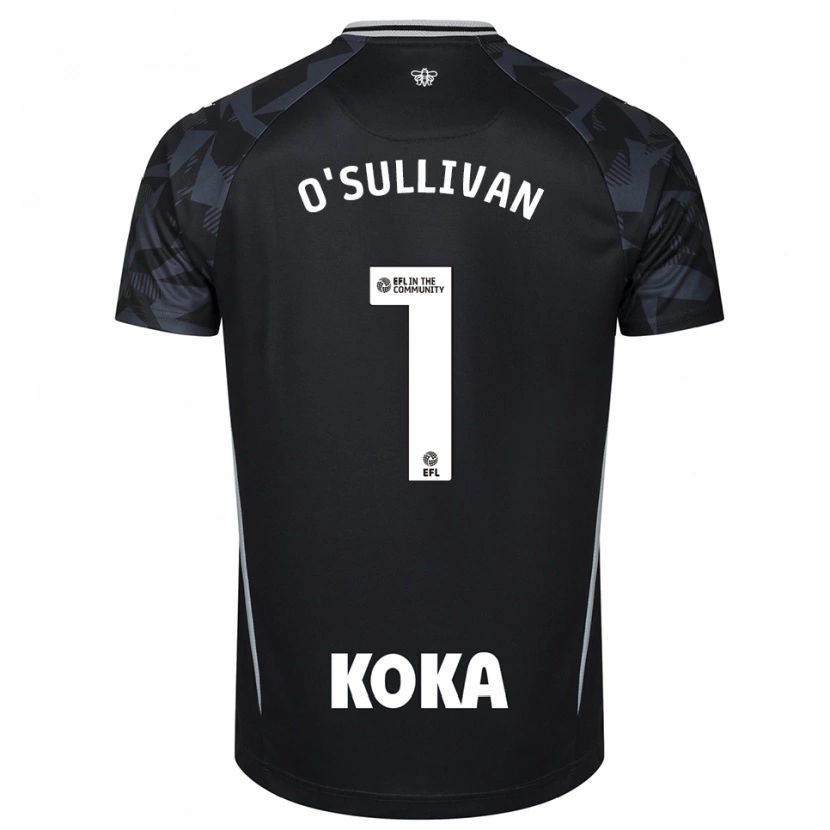 Danxen Hombre Camiseta Maria O'sullivan #1 Negro Azul Portero Equipación 2025/26 La Camisa