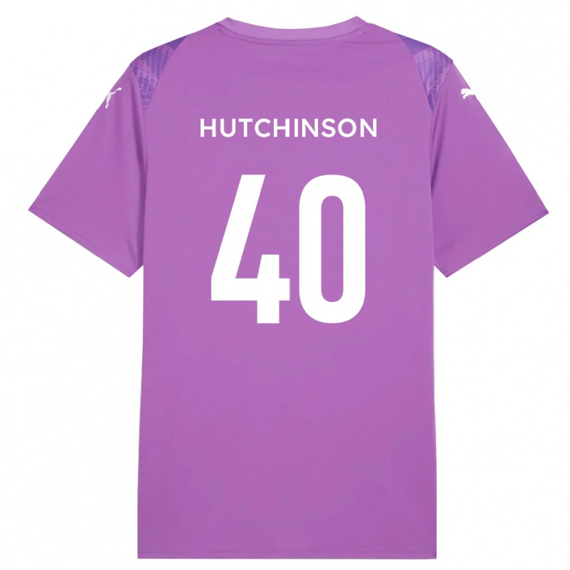 Danxen Hombre Camiseta Luke Hutchinson #40 Orquídea Media Portero Equipación 2025/26 La Camisa