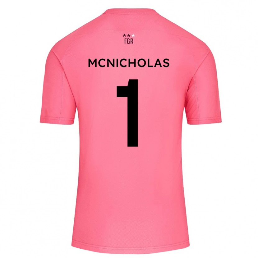 Danxen Hombre Camiseta Luke McNicholas #1 Rosa Flor De Cerezo Portero Equipación 2025/26 La Camisa