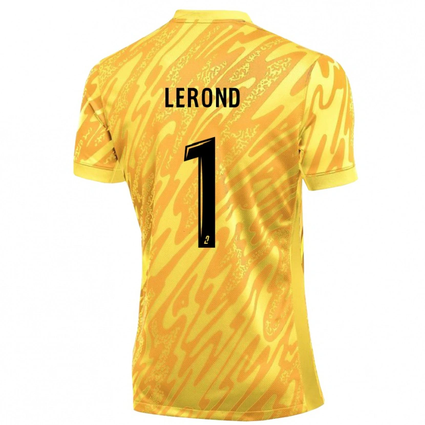 Danxen Hombre Camiseta Justine Lerond #1 Amarillo Naranja Portero Equipación 2025/26 La Camisa