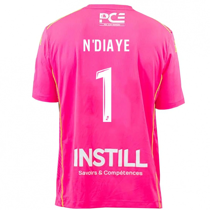 Danxen Hombre Camiseta Massamba N'Diaye #1 Magenta Portero Equipación 2025/26 La Camisa