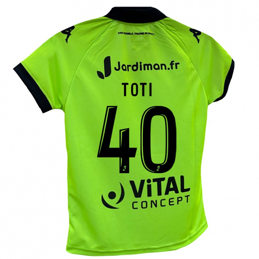 Danxen Hombre Camiseta Manon Toti #40 Verde Neón Portero Equipación 2025/26 La Camisa