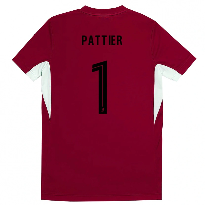 Danxen Hombre Camiseta Maxime Pattier #1 Negro Rojo Portero Equipación 2025/26 La Camisa