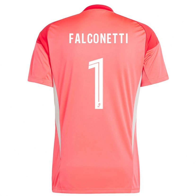 Danxen Hombre Camiseta Thomas Falconetti #1 Blanco Rojo Naranja Portero Equipación 2025/26 La Camisa