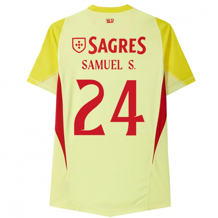 Danxen Hombre Camiseta Samuel Soares #24 Amarillo Rojo Portero Equipación 2025/26 La Camisa