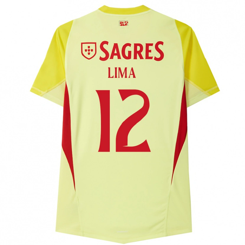 Danxen Hombre Camiseta Thaís Lima #12 Amarillo Rojo Portero Equipación 2025/26 La Camisa