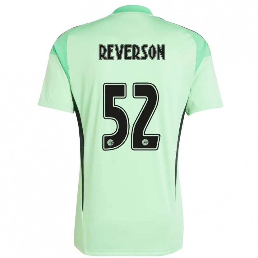 Danxen Hombre Camiseta Paul Reverson #52 Verde Claro Negro Portero Equipación 2025/26 La Camisa