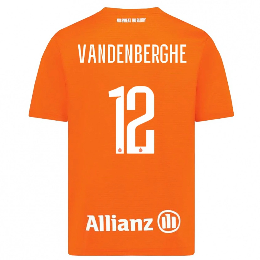 Danxen Hombre Camiseta Xander Vandenberghe #12 Naranja Blanco Portero Equipación 2025/26 La Camisa