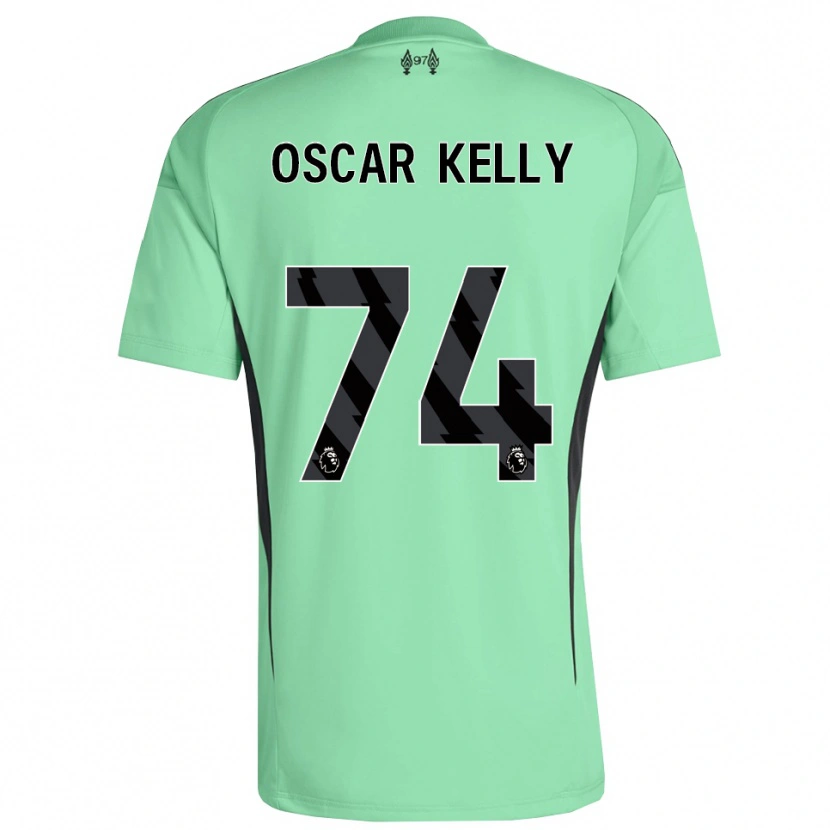 Danxen Hombre Camiseta Oscar Kelly #74 Aquamarina Portero Equipación 2025/26 La Camisa