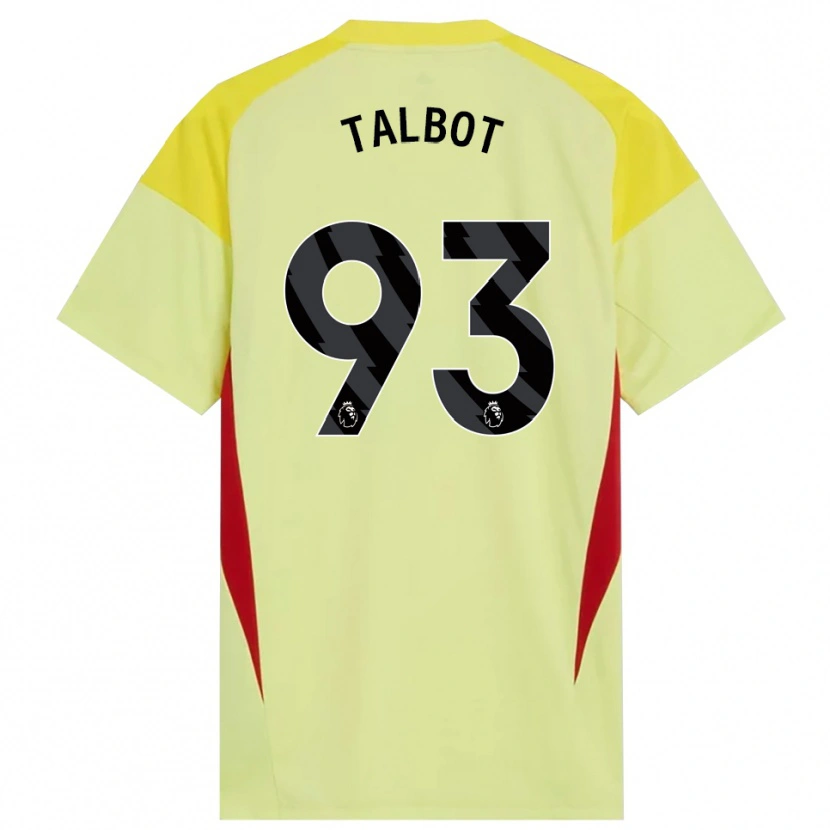 Danxen Hombre Camiseta Jack Talbot #93 Amarillo Rojo Negro Portero Equipación 2025/26 La Camisa