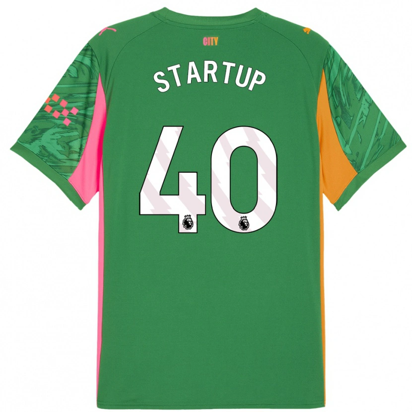 Danxen Hombre Camiseta Katie Startup #40 Verde Naranja Portero Equipación 2025/26 La Camisa
