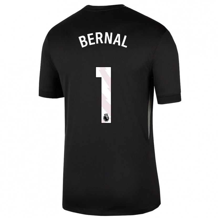 Danxen Hombre Camiseta Freddy Bernal #1 Blanco Negro Portero Equipación 2025/26 La Camisa