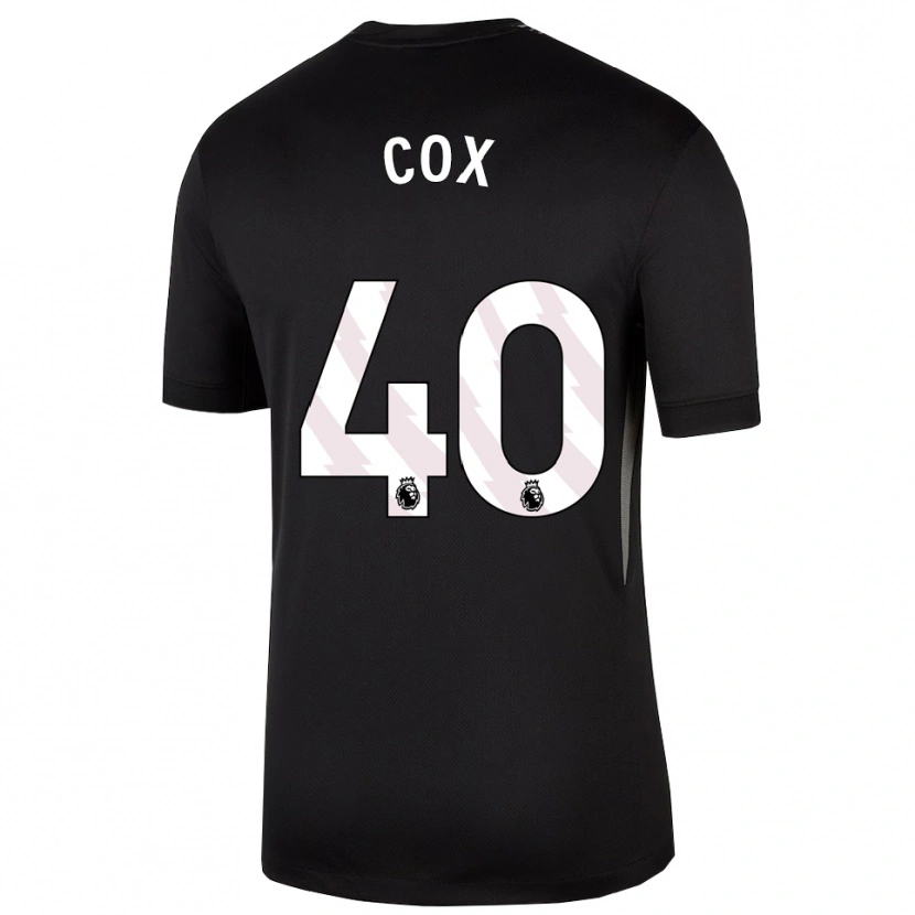Danxen Hombre Camiseta Katie Cox #40 Blanco Negro Portero Equipación 2025/26 La Camisa