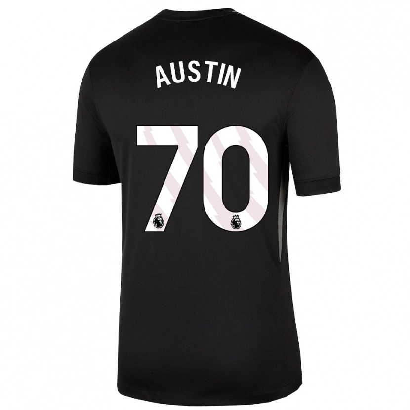 Danxen Hombre Camiseta Jack Austin #70 Blanco Negro Portero Equipación 2025/26 La Camisa