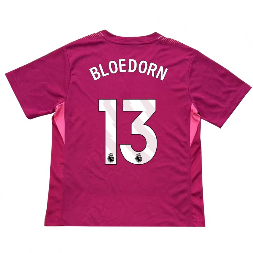 Danxen Hombre Camiseta Carey Bloedorn #13 Rosa Blanco Portero Equipación 2025/26 La Camisa