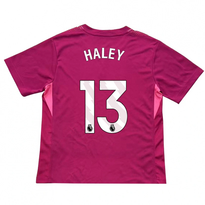 Danxen Hombre Camiseta Micah Haley #13 Rosa Blanco Portero Equipación 2025/26 La Camisa