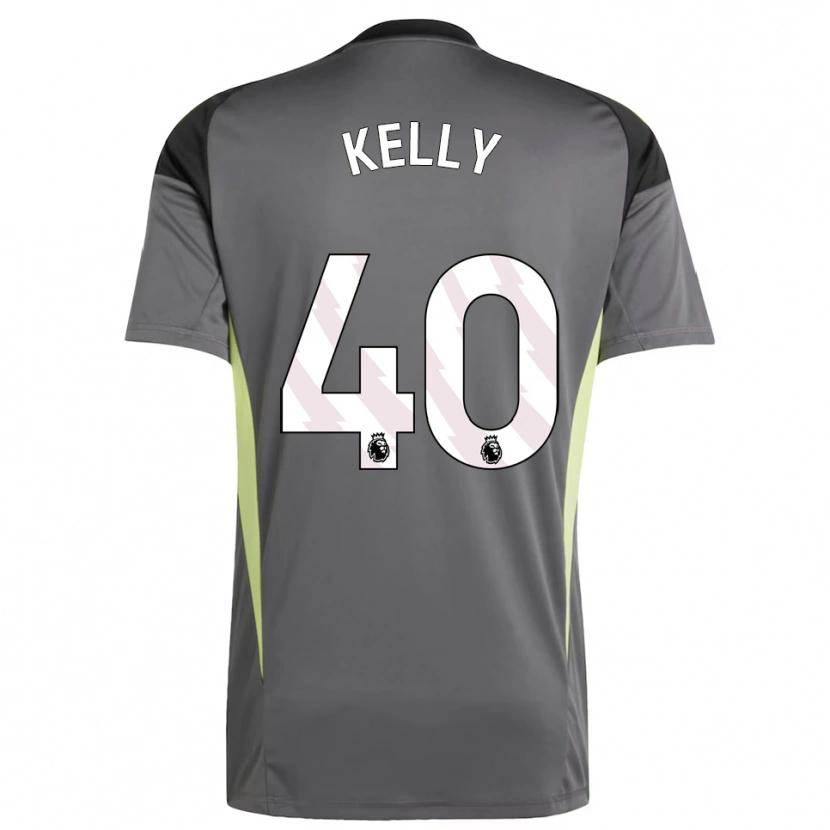 Danxen Hombre Camiseta Soffia Kelly #40 Gris Oscuro Negro Portero Equipación 2025/26 La Camisa