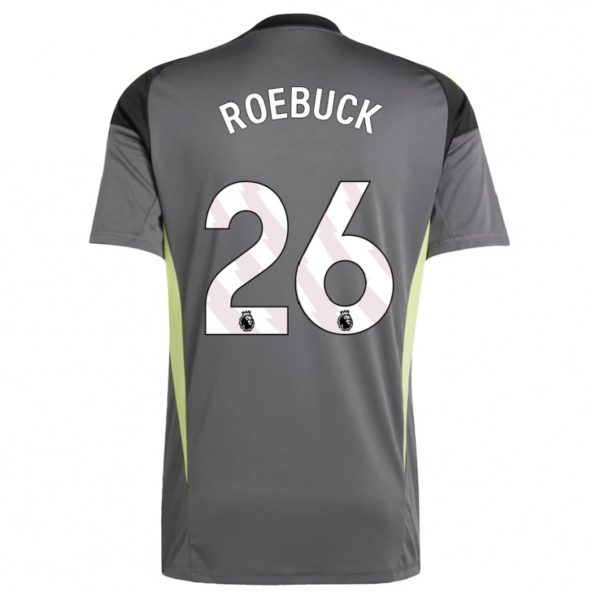 Danxen Hombre Camiseta Ellie Roebuck #26 Gris Oscuro Negro Portero Equipación 2025/26 La Camisa