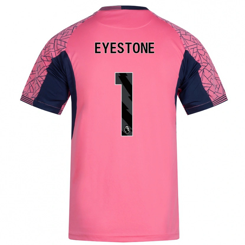 Danxen Hombre Camiseta Julian Eyestone #1 Rosa Negro Portero Equipación 2025/26 La Camisa