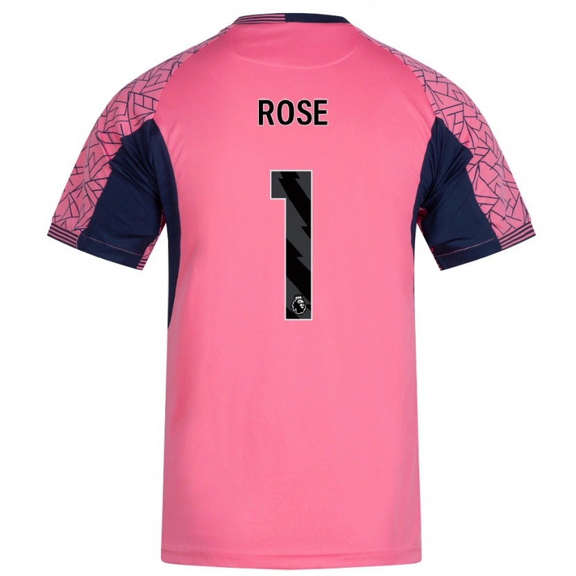 Danxen Hombre Camiseta Reggie Rose #1 Rosa Negro Portero Equipación 2025/26 La Camisa