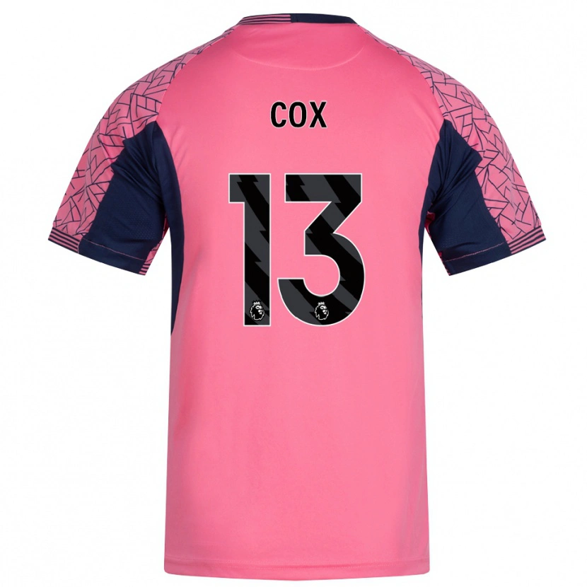 Danxen Hombre Camiseta Matthew Cox #13 Rosa Negro Portero Equipación 2025/26 La Camisa