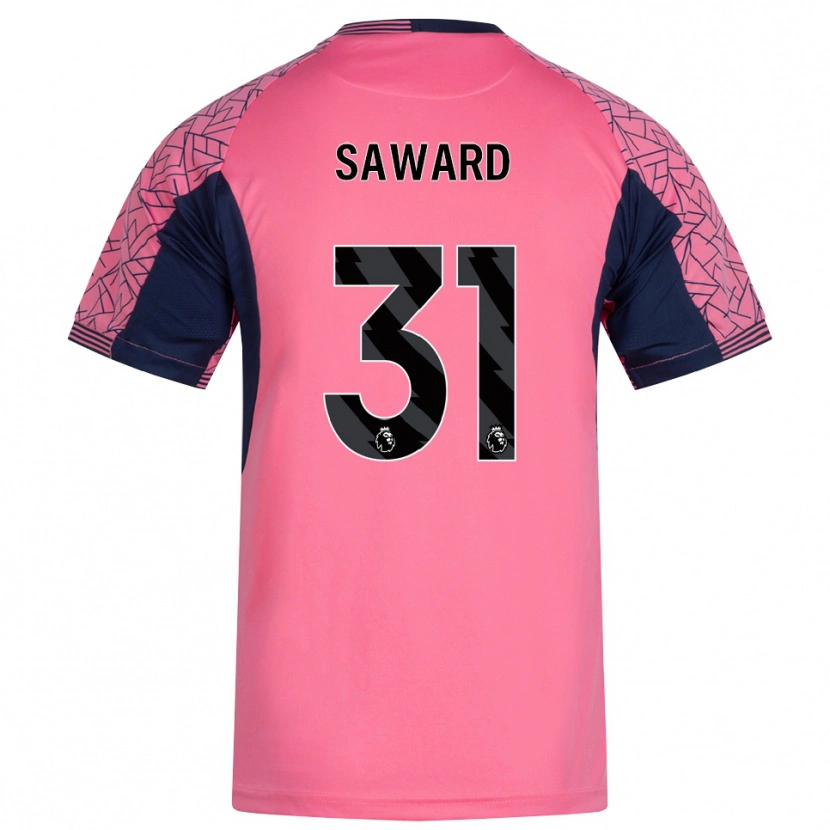 Danxen Hombre Camiseta Sammie Saward #31 Rosa Negro Portero Equipación 2025/26 La Camisa