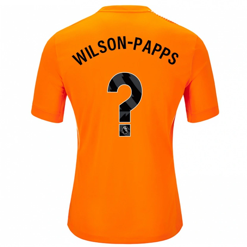 Danxen Hombre Camiseta Charlie Wilson-Papps #0 Naranja Negro Portero Equipación 2025/26 La Camisa