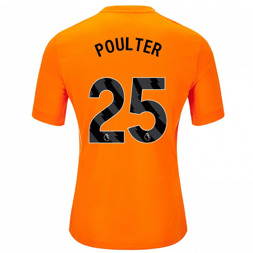 Danxen Hombre Camiseta Hannah Poulter #25 Naranja Negro Portero Equipación 2025/26 La Camisa