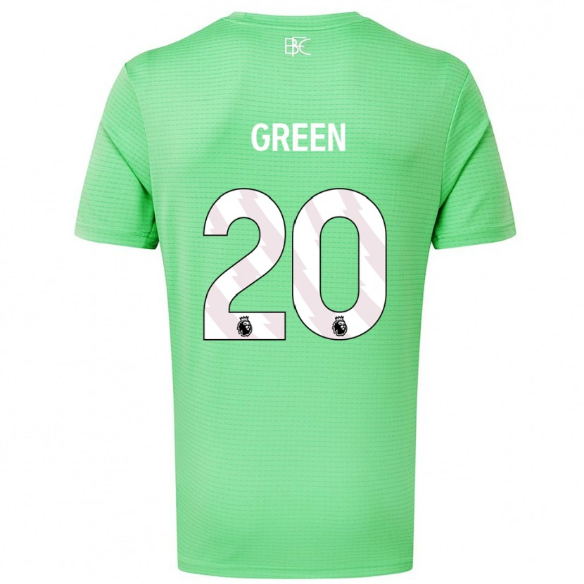 Danxen Hombre Camiseta Etienne Green #20 Verde Medio Portero Equipación 2025/26 La Camisa