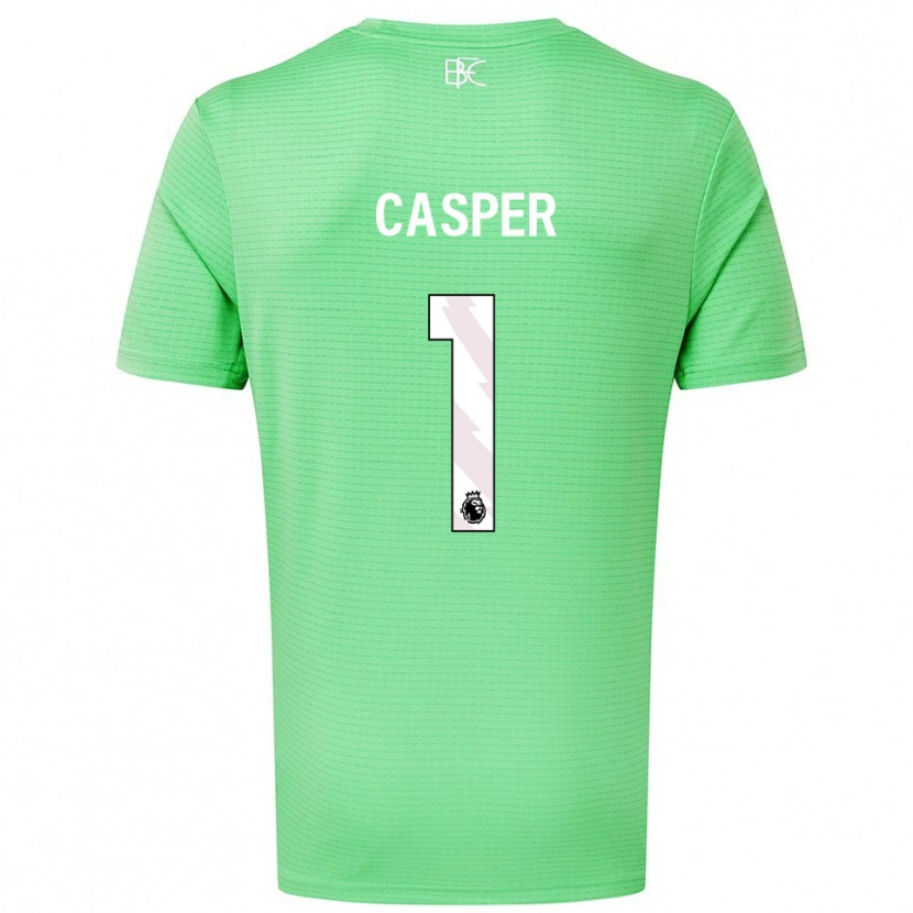 Danxen Hombre Camiseta Charlie Casper #1 Verde Medio Portero Equipación 2025/26 La Camisa