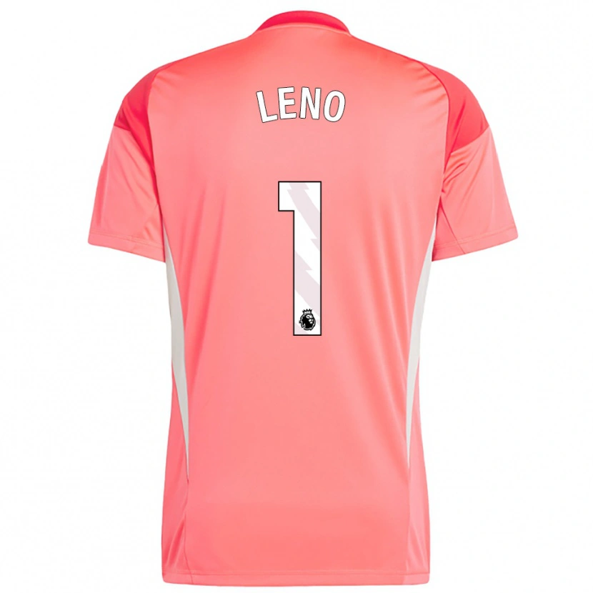 Danxen Hombre Camiseta Bernd Leno #1 Blanco Rojo Portero Equipación 2025/26 La Camisa