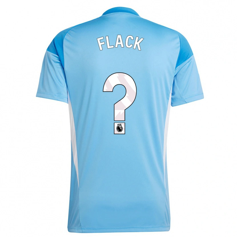 Danxen Hombre Camiseta Lucas Flack #0 Azul Blanco Portero Equipación 2025/26 La Camisa