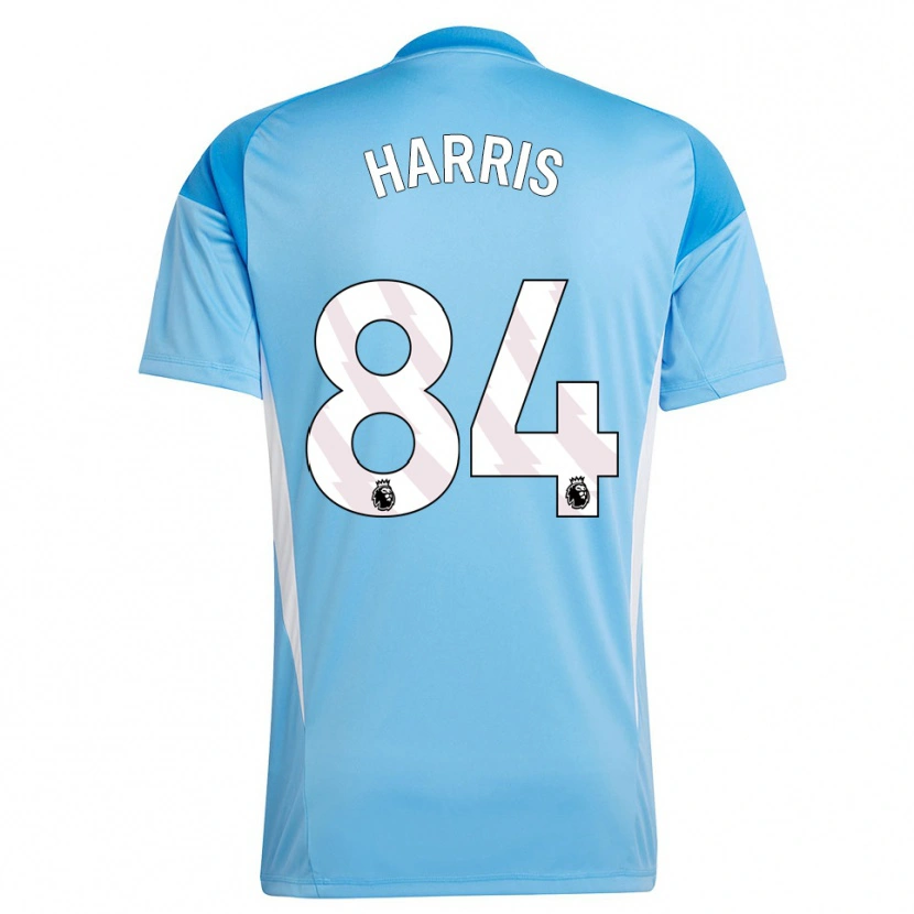 Danxen Hombre Camiseta Aidan Harris #84 Azul Blanco Portero Equipación 2025/26 La Camisa