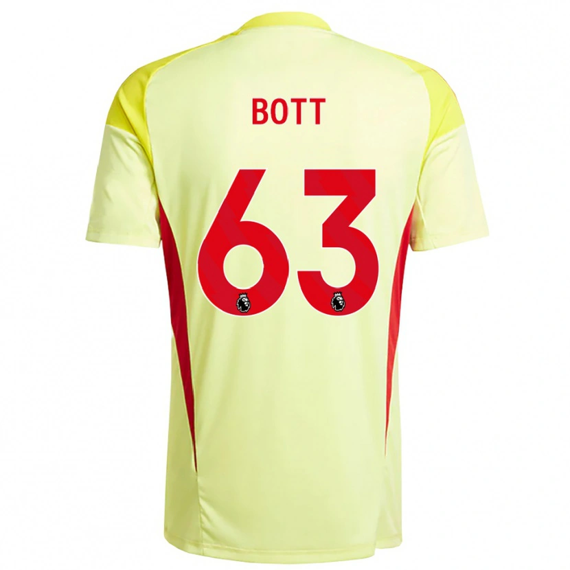 Danxen Hombre Camiseta Aaron Bott #63 Amarillo Naranja Claro Portero Equipación 2025/26 La Camisa