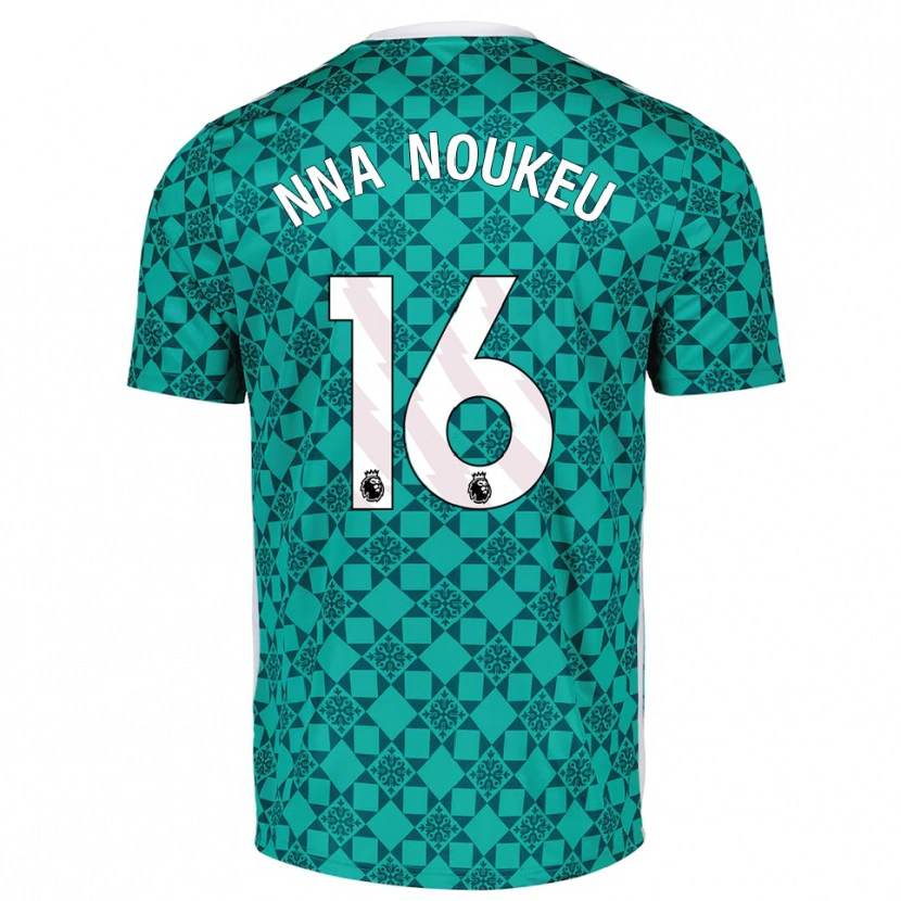 Danxen Hombre Camiseta Blondy Nna Noukeu #16 Verde Blanco Portero Equipación 2025/26 La Camisa