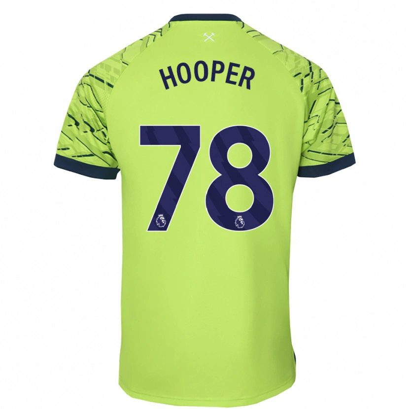 Danxen Hombre Camiseta Finley Hooper #78 Verde Fluorescente Portero Equipación 2025/26 La Camisa