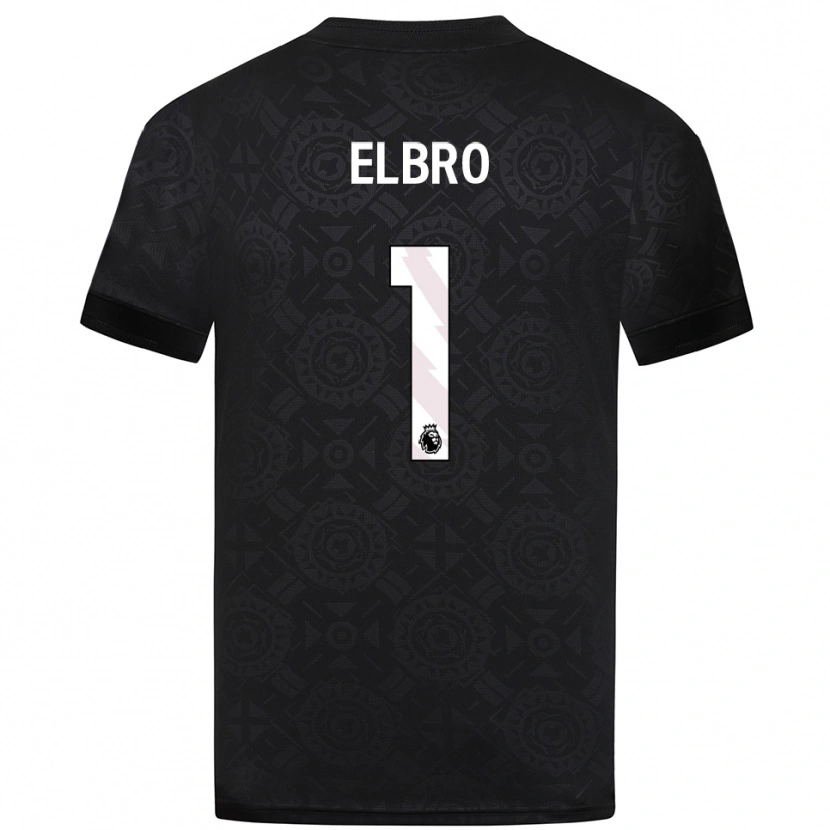 Danxen Hombre Camiseta Maddie Elbro #1 Blanco Negro Portero Equipación 2025/26 La Camisa
