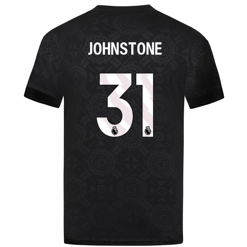 Danxen Hombre Camiseta Sam Johnstone #31 Blanco Negro Portero Equipación 2025/26 La Camisa