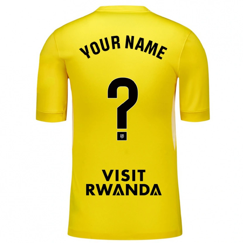 Danxen Hombre Camiseta Atletico Madrid Amarillo Negro Portero Equipación 2025/26 La Camisa