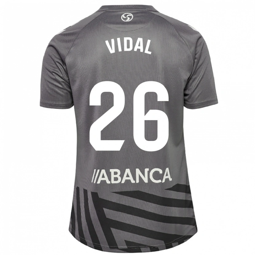 Danxen Hombre Camiseta Marc Vidal #26 Gris Oscuro Negro Portero Equipación 2025/26 La Camisa